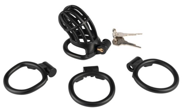 Cage de chasteté Slutypig 8 x 3.3cm Noire – Image 5