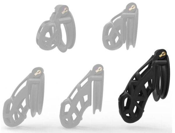 Cage de chasteté Solid Cobra 10 x 4cm – Image 2