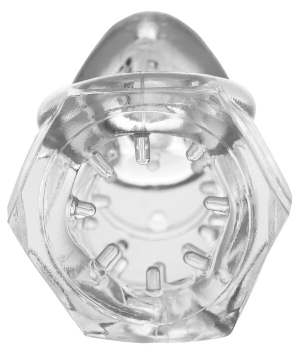 Cage de chasteté souple Detained 7cm Transparente – Image 4