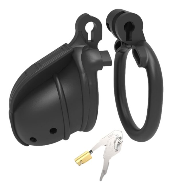 Cage de chasteté Stegria 7 x 3.5cm Noir – Image 4