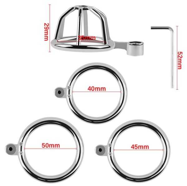 Cage de chasteté Xtrem Open 4.5 x 3.5cm – Image 4