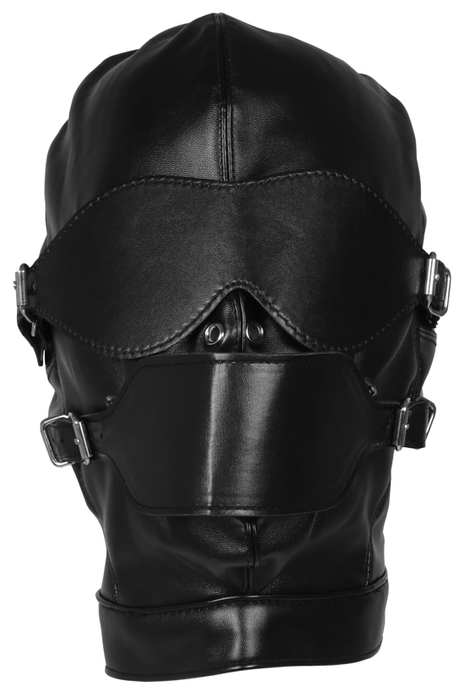Cagoule avec Masque et Bâillon Blind Mask Gag Noire – Image 4