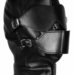 Cagoule avec Masque et Bâillon Blind Mask Gag Noire