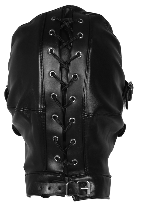Cagoule avec Masque et Bâillon Blind Mask Gag Noire – Image 5