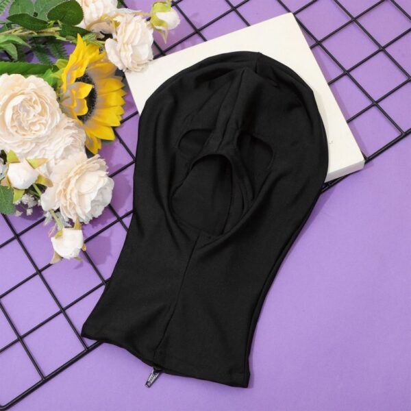 Cagoule avec zip Open n°2 Noire – Image 4
