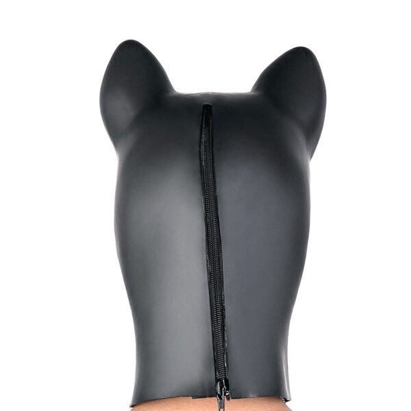 Cagoule en latex Sweety Bear Noire – Image 2
