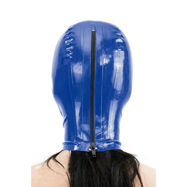 Cagoule en Latex Texie Bleu – Image 4