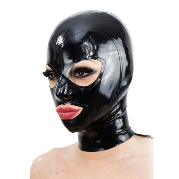 Cagoule en Latex Texie Noir – Image 2