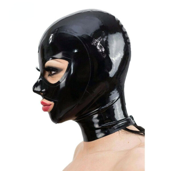 Cagoule en Latex Texie Noir – Image 5