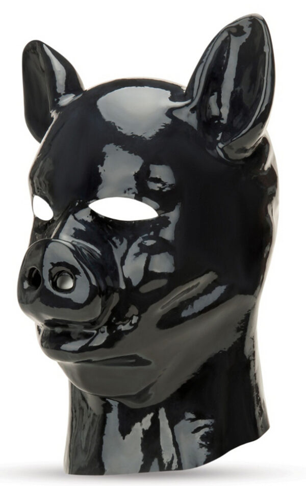 Cagoule Latex Cochon Prowler Red Noir – Image 4