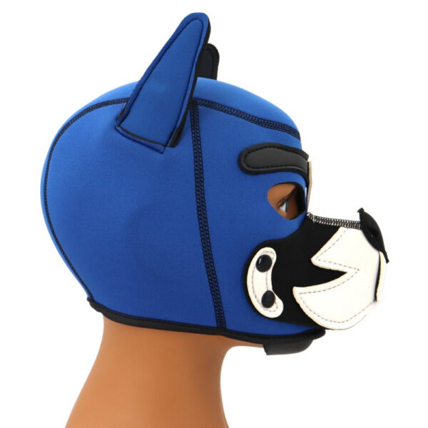 Cagoule Puppy Fox Néoprène Bleu-Blanc – Image 3
