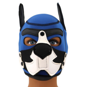Cagoule Puppy Fox Néoprène Bleu-Blanc