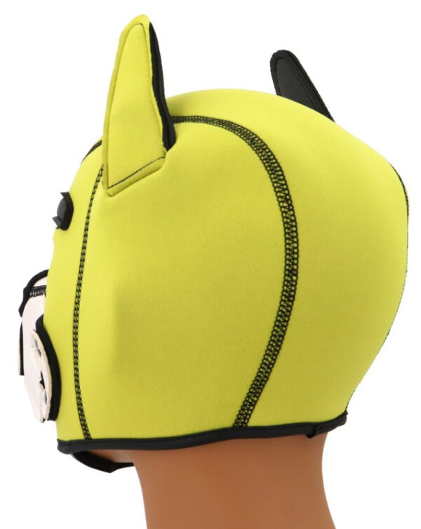 Cagoule Puppy Fox Néoprène Jaune-Blanc – Image 4