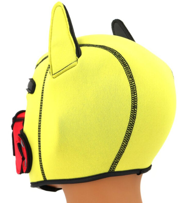Cagoule Puppy Fox Néoprène Jaune-Rouge – Image 4