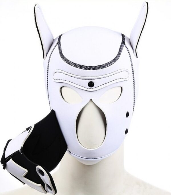 Cagoule PUPPY FOX Néoprène Noir-Blanc – Image 6