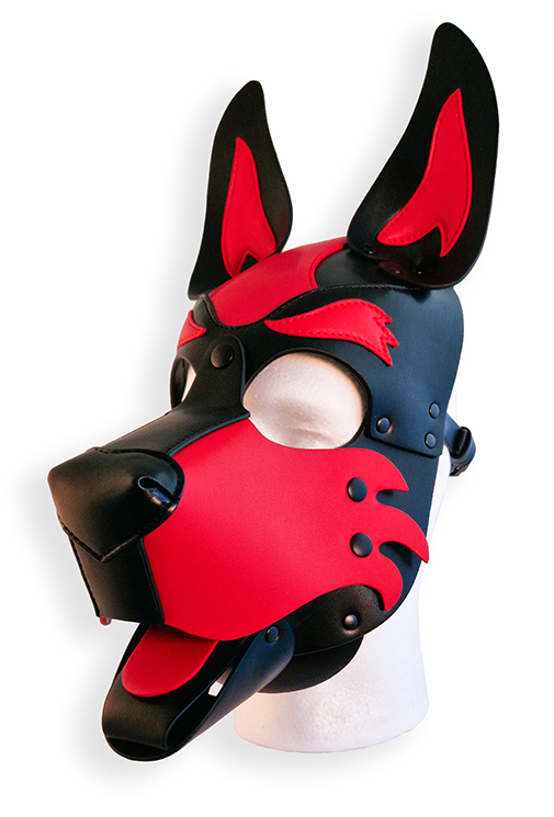 Cagoule Puppy Hood Noire et Rouge – Image 4