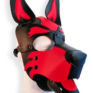Cagoule Puppy Hood Noire et Rouge