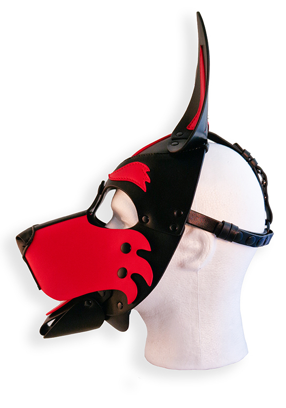 Cagoule Puppy Hood Noire et Rouge – Image 5