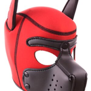 Cagoule PUPPY Néoprène Rouge-Noir