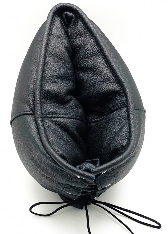Cagoule sensorielle en cuir rembourré – Image 3