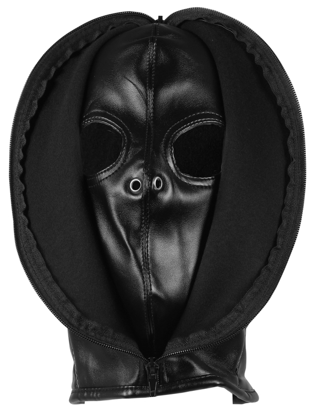 Cagoule Zip-Up Bondage Noire – Image 4