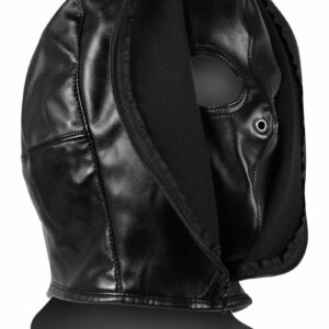 Cagoule Zip-Up Bondage Noire