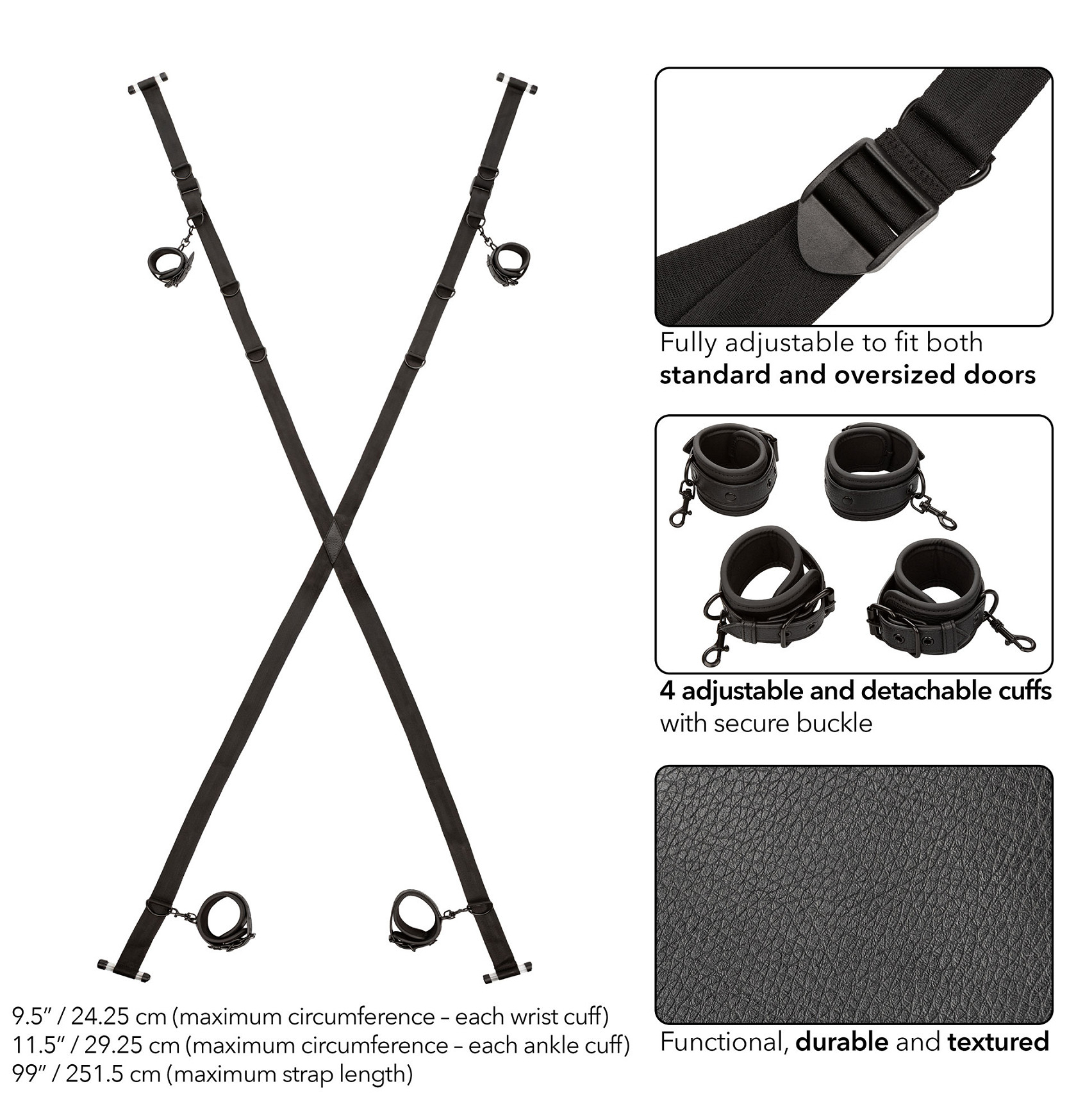 Croix de Bondage Over the door cross – Image 3
