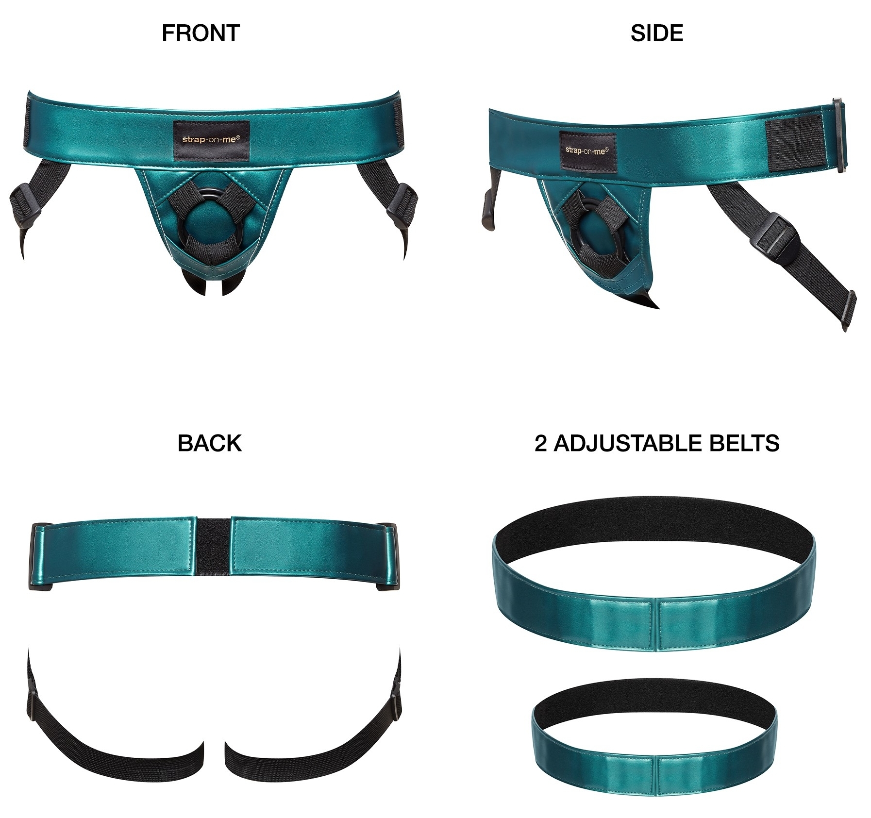 Ceinture Harnais pour Gode Strap-on-Me Vert – Image 4