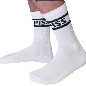 Chaussettes blanches Piss Crew Socks