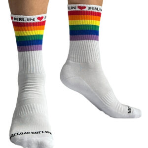 Chaussettes blanches Pride Love Berlin