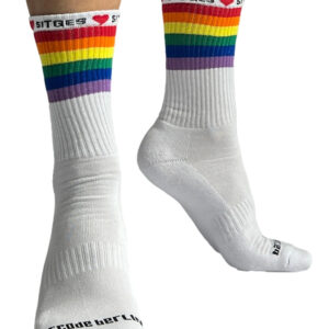 Chaussettes blanches Pride Love Sitges