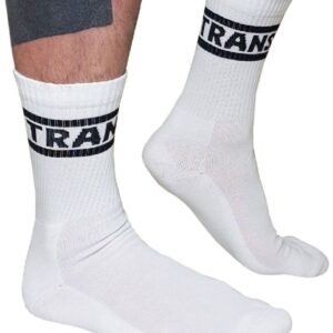 Chaussettes blanches Trans Crew Socks