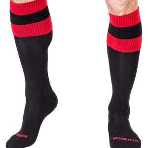 Chaussettes FOOTBALL SOCKS Noir-Rouge