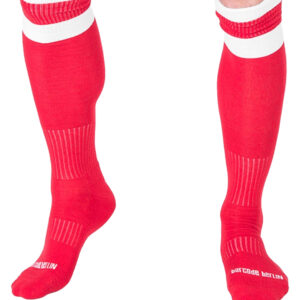 Chaussettes Football Socks Rouge-Blanc