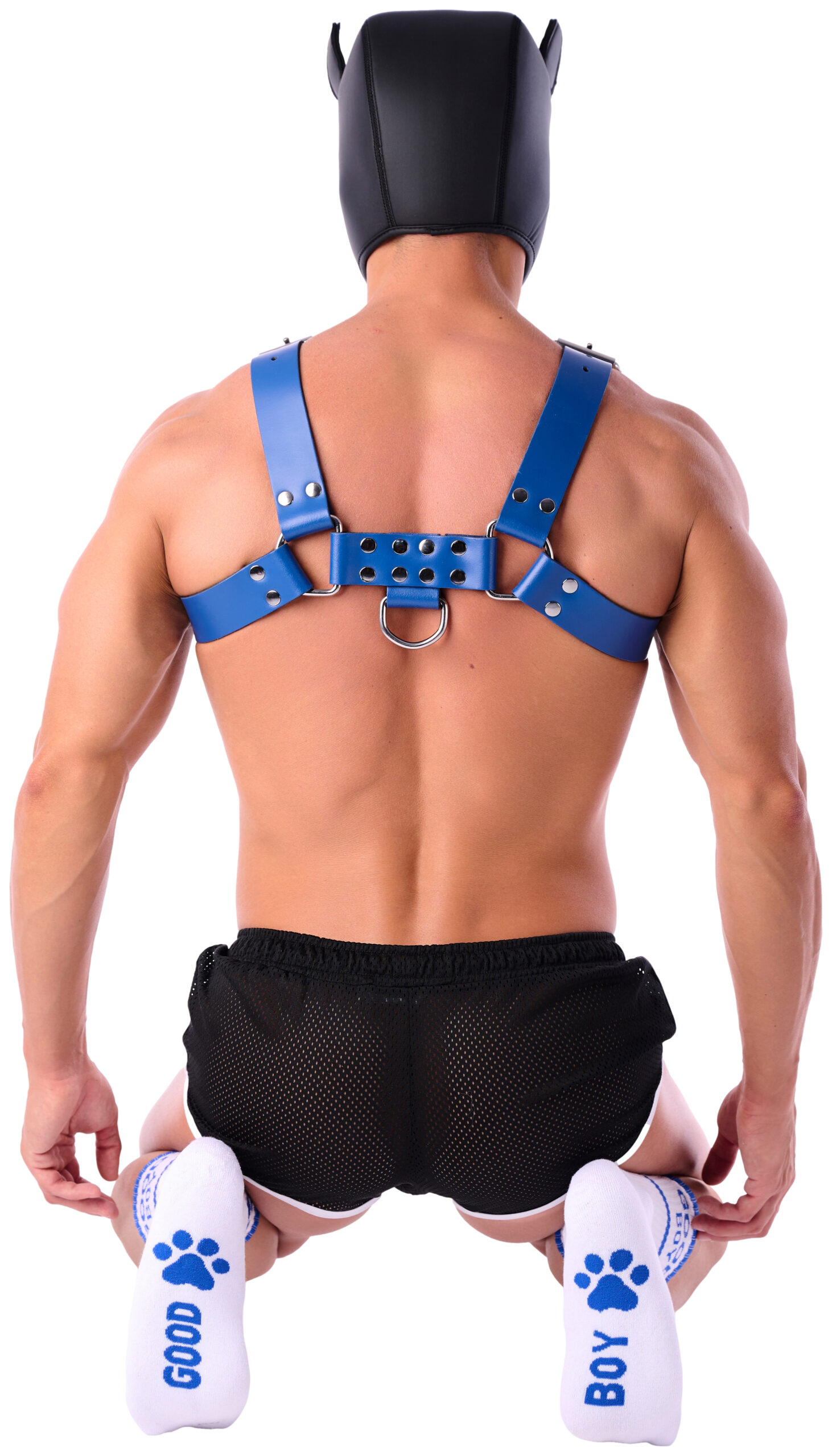 Chaussettes Good Boy Blanc-Bleu – Image 6