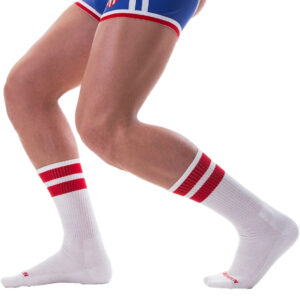 Chaussettes Gym Socks Blanc-Rouge