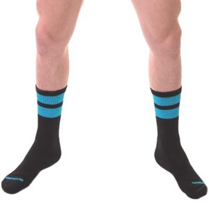 Chaussettes Gym Socks Noir-Bleu fluo