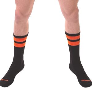 Chaussettes Gym Socks Noir-Orange fluo