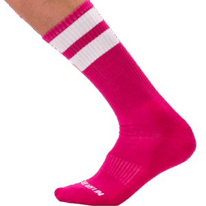 Chaussettes Gym Socks Rose-Blanc
