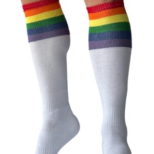 Chaussettes hautes Pride Football Blanches