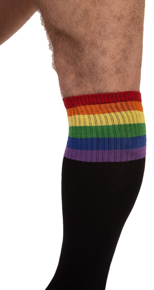 Chaussettes hautes Pride Football Noires – Image 2