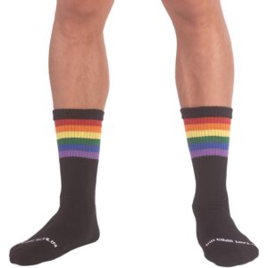 Chaussettes noires PRIDE GYM Rainbow