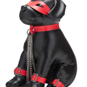 Chien en Simili Captain Chains 24cm Noir