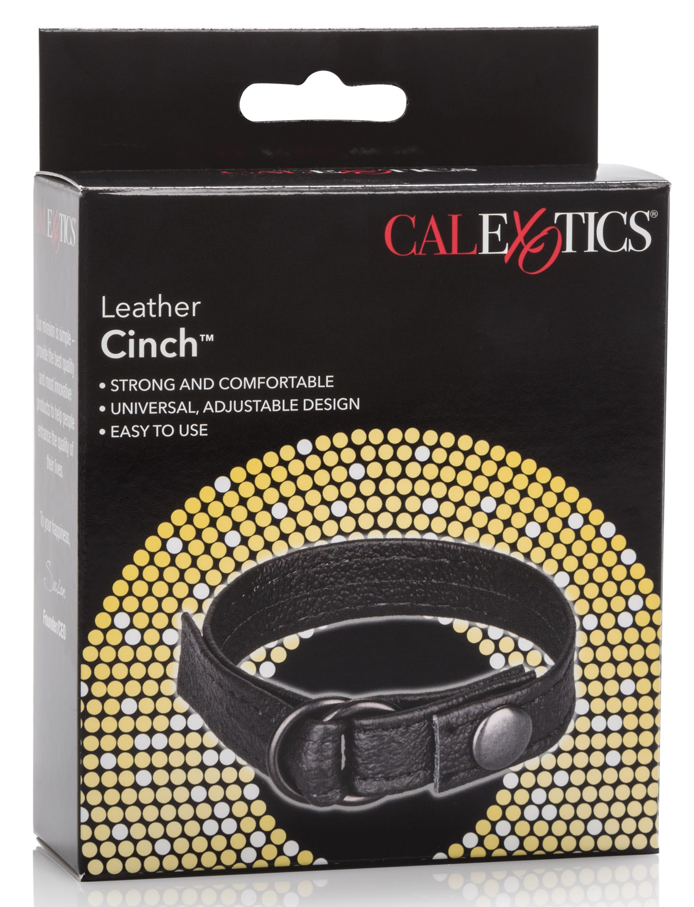 Cockring en cuir CINCH Noir – Image 2