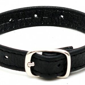 Cockring en cuir Lux Up Noir