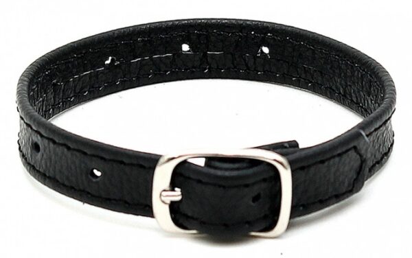 Cockring en cuir Lux Up Noir