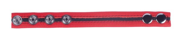 Cockring en cuir Tippy Rouge – Image 3
