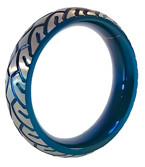Cockring en métal Blue Racer
