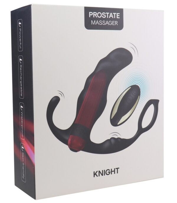 Cockring et plug vibrant Knight 10 x 3.5cm – Image 10