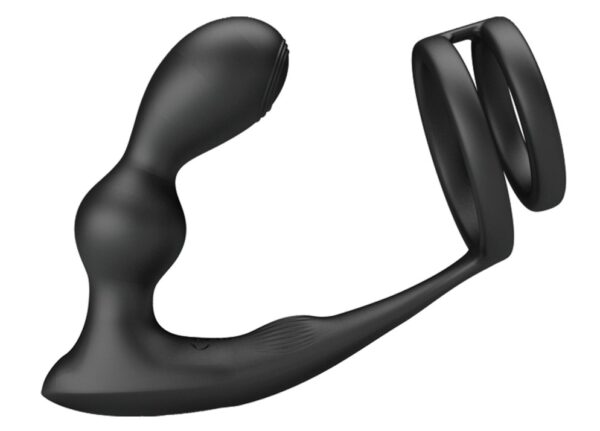 Cockring Plug Marshall Pretty Love 7.5 x 2.7 cm Noir – Image 3